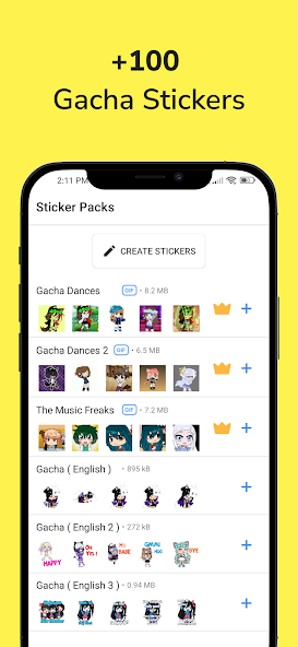 Gacha Stickers for WA Mod Screenshot1