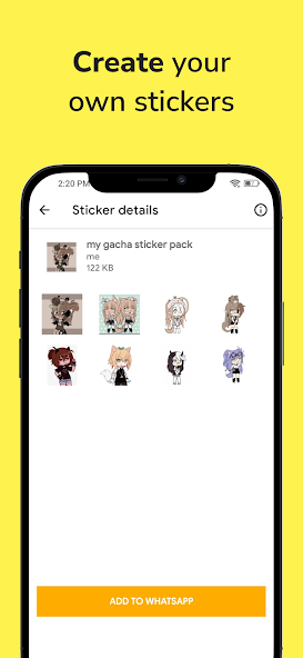 Gacha Stickers for WA Mod Screenshot4