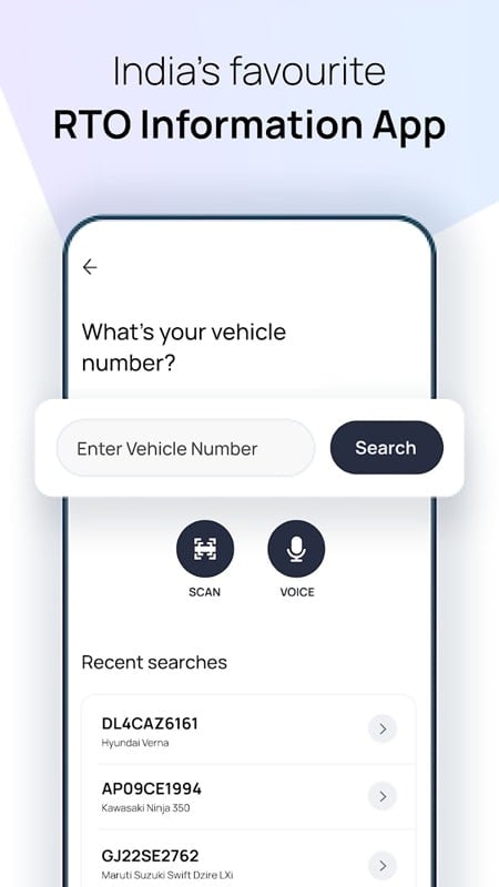 CarInfo - RTO Vehicle Info App Mod Screenshot1