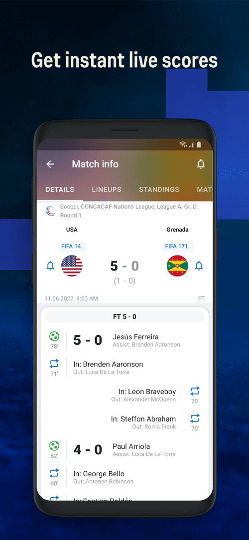 Sofascore: Live sports scores Mod Screenshot2