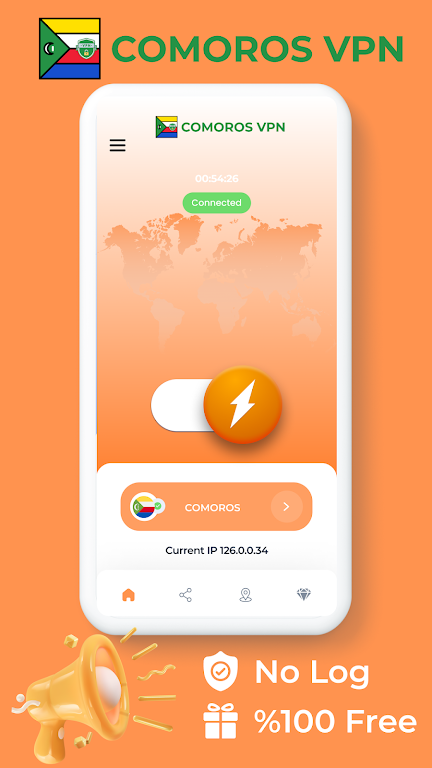 Comoros VPN - Private Proxy Screenshot1