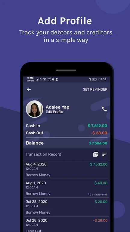 EzDebt Book - Debt Manager Screenshot2