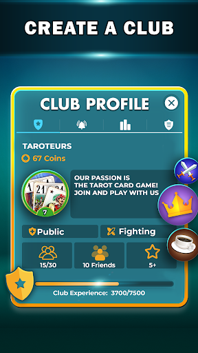 VIP Tarot - Free French Tarot Online Card Game Screenshot1