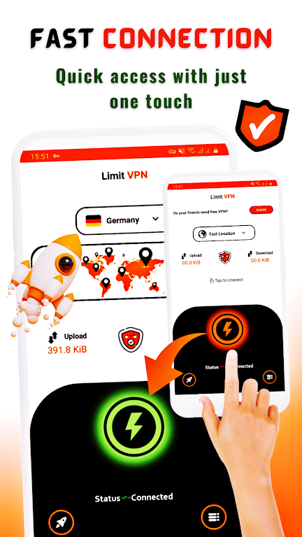 فیلتر شکن قوی پرسرعت Limit VPN Mod Screenshot3