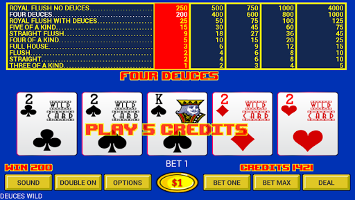 Deuces Wild - Video Poker Screenshot2