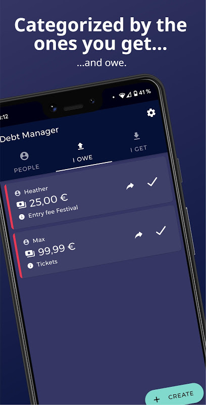 Debt Manager / Tracker Screenshot2