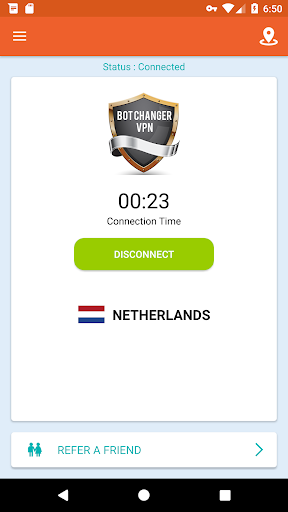 Bot Changer VPN - Free VPN Proxy & Wi-Fi Security Screenshot1