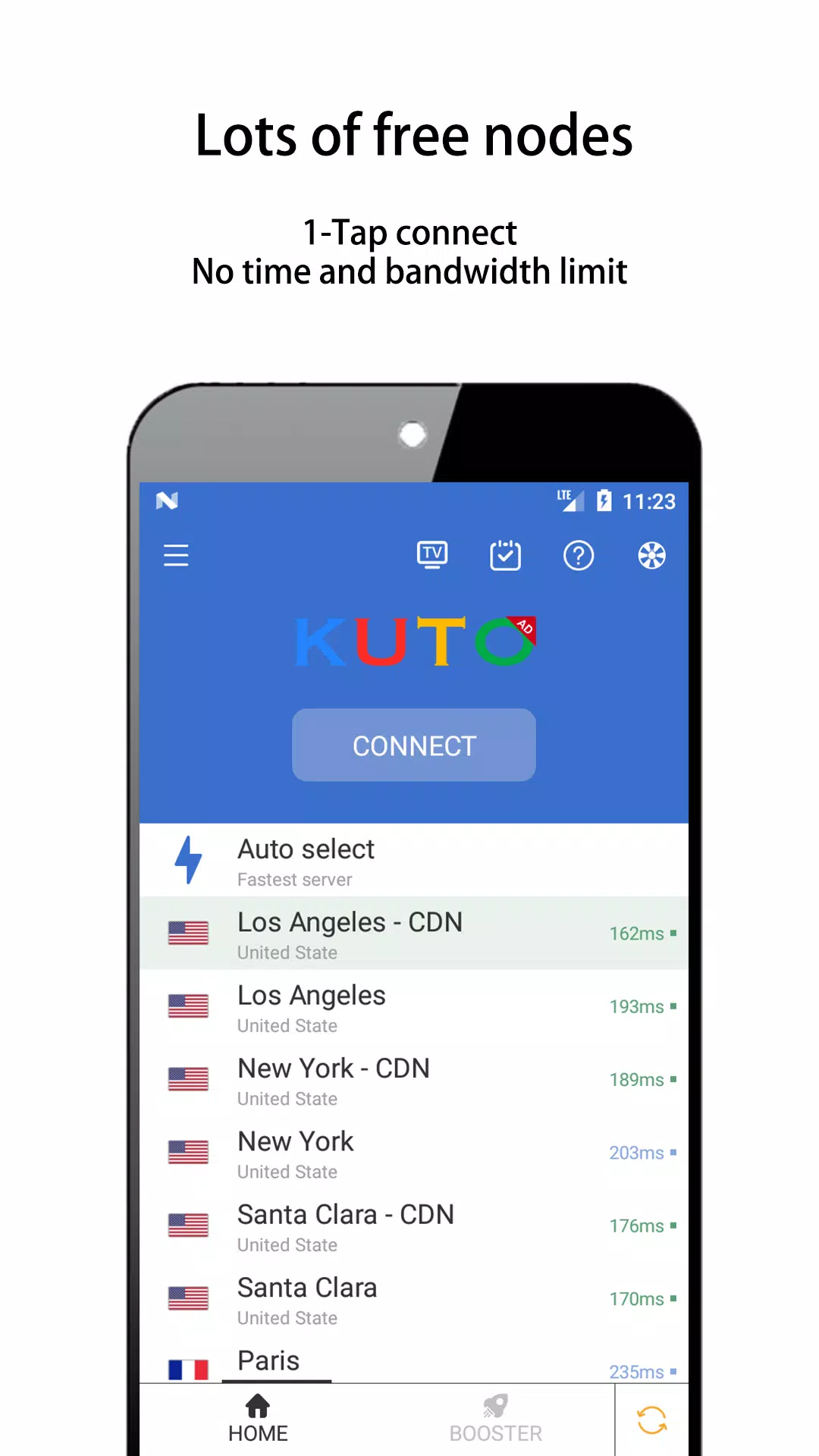 KUTO VPN-Unlimited Free, Fastest, World Wide Screenshot3