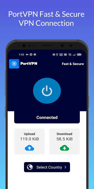 PortVPN Fast & Secure VPN Screenshot1