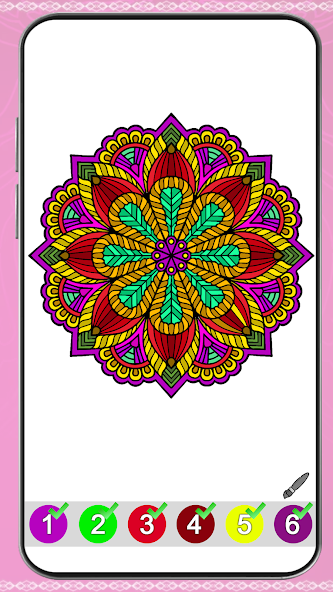 Mandala Color by Number Book Mod Screenshot4