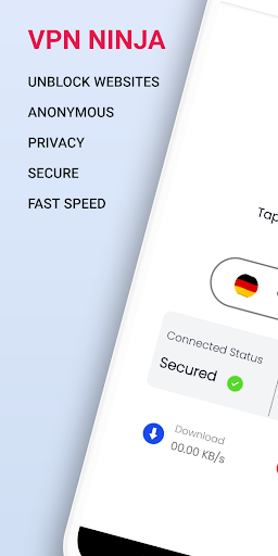 VPN Ninja - Safe Fast Proxy Screenshot1