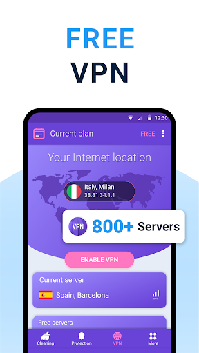 Cleaner + VPN + Virus cleaner Screenshot3