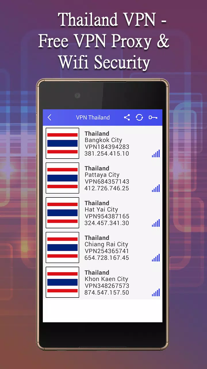 Thailand VPN - Free VPN Proxy & Wifi Security Screenshot1