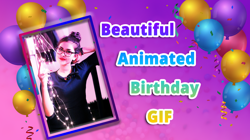 Birthday GIF With Name and Photo Screenshot1