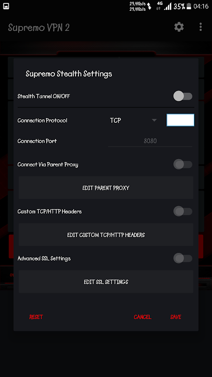 Supremo VPN Screenshot2