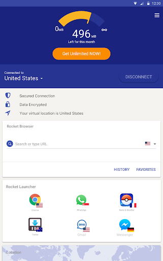 Rocket VPN – Internet Freedom Screenshot2