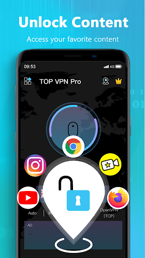 Top VPN Pro - Fast, Secure & Free Unlimited Proxy Screenshot3