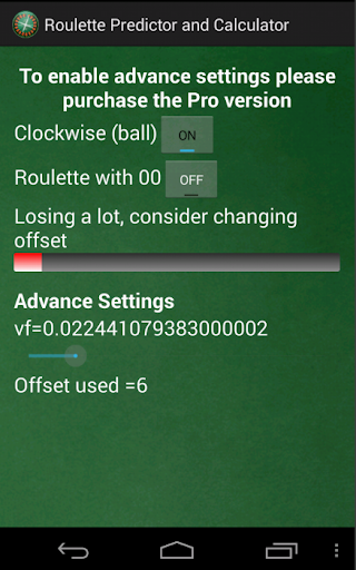 Roulette Predictor &Calculator Screenshot2