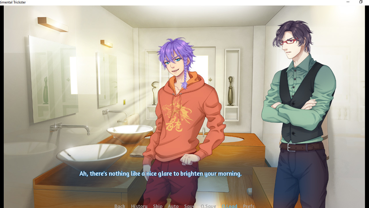 Sentimental Trickster: Yaoi BL Gay Visual Novel Screenshot1