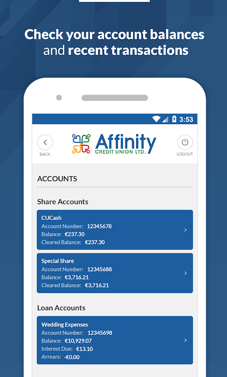 Affinity Credit Union Screenshot2