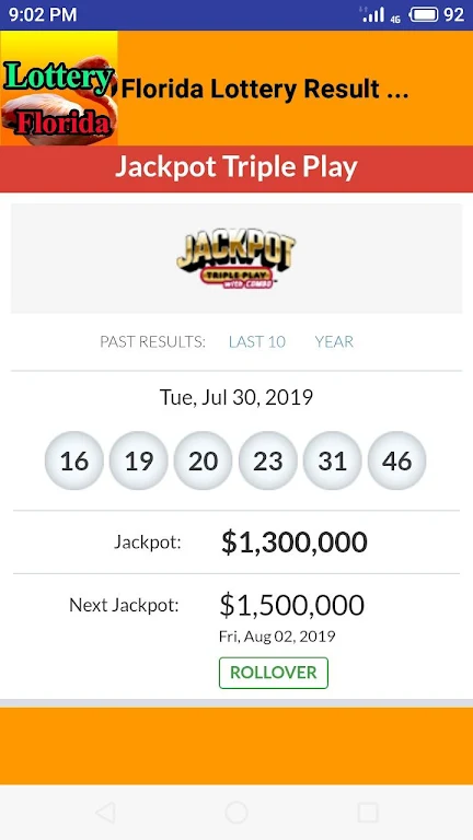 Florida lottery results Screenshot3