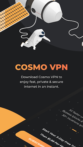 Cosmo VPN - Free Fast Unlimited VPN & WiFi Proxy Screenshot1