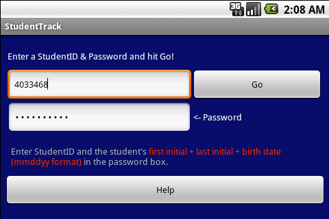 StudentTrack Screenshot2