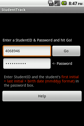 StudentTrack Screenshot1