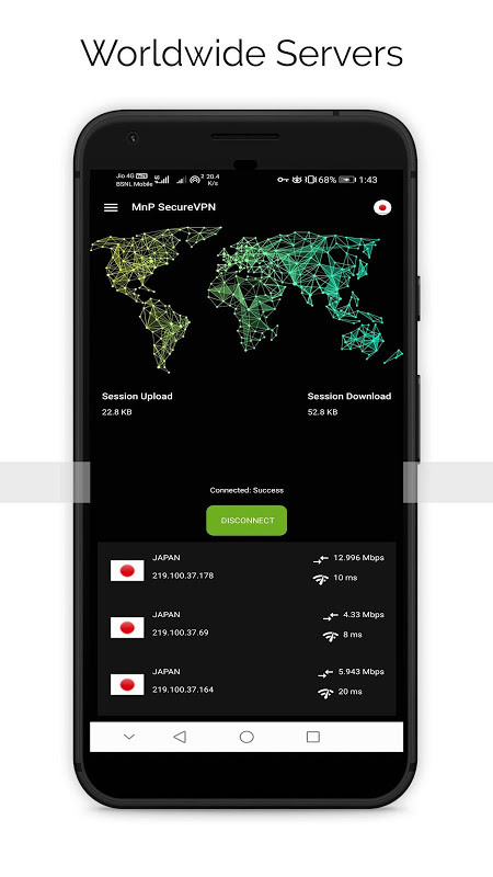 MnP SecureVPN: Free Unlimited VPN & Ultra Secure Screenshot4