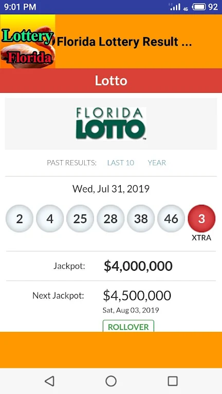 Florida lottery results Screenshot1