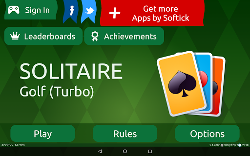 Golf Turbo Solitaire Screenshot1