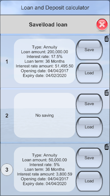 Loan&Deposit Calculator Screenshot1