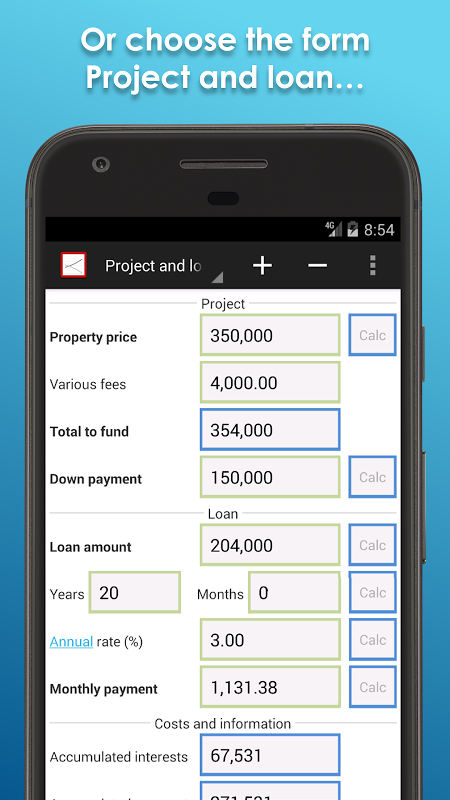 Loan Calculator Screenshot1