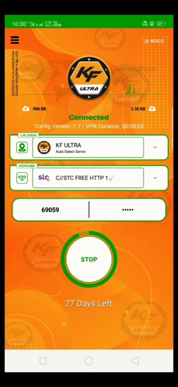 KF ULTRA VPN Screenshot1