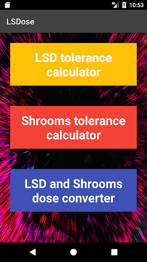 LSDose - LSD or Shrooms dose tolerance calculator Screenshot1