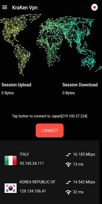 PUGB MOBILE VPN - KRAKON VPN RUN PUBG MOBILE Screenshot4