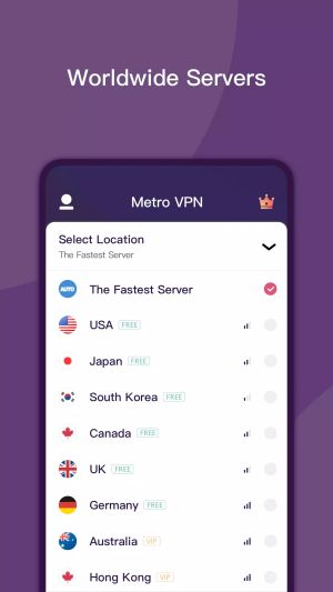 Metro VPN - wifi VPN Master Screenshot2