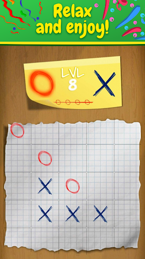 Tic Tac Toe x-o game Glitter GLOW Screenshot3