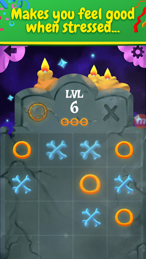 Tic Tac Toe x-o game Glitter GLOW Screenshot4