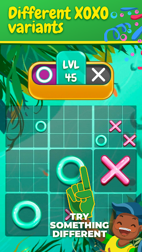 Tic Tac Toe x-o game Glitter GLOW Screenshot1