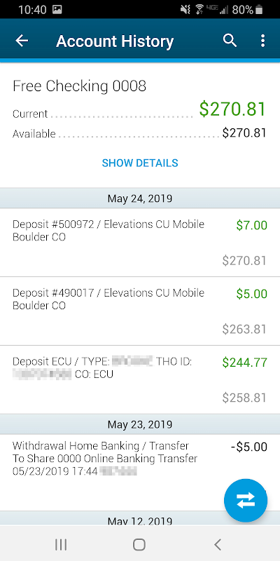 Elevations Credit Union Mobile Screenshot2