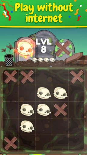 Tic Tac Toe x-o game Glitter GLOW Screenshot2