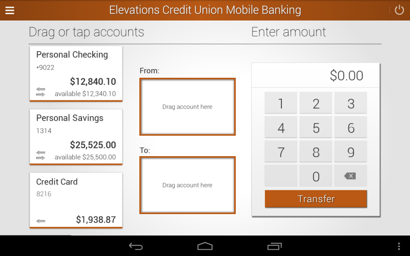 Elevations Credit Union Mobile Screenshot3