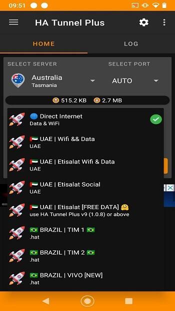 HA Tunnel Plus - 100% Free VPN Tunnel Screenshot1