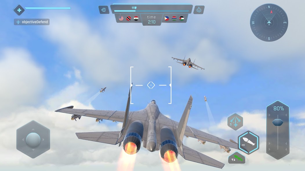 Sky Warriors: Airplane Games Mod Screenshot3