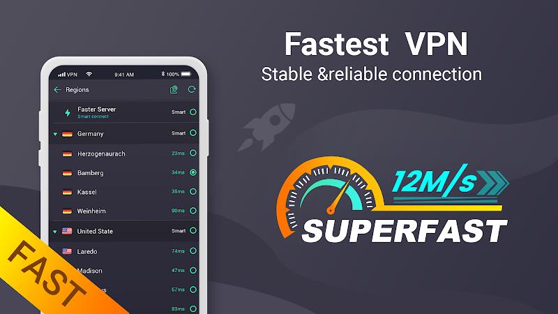 Free Touch VPN - Unlimited VPN & Fast Security VPN Screenshot6