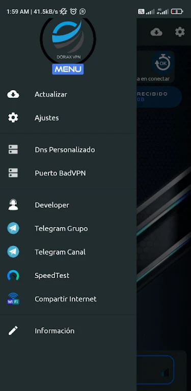 DORIAXVPN - UNLIMITED PROXY Screenshot2