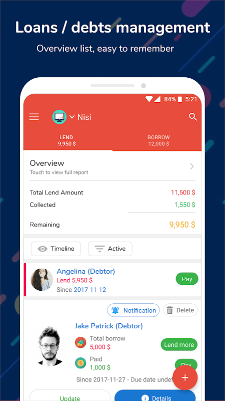 Debt Book - Debt Manager Screenshot1