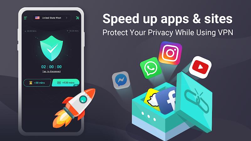 Free Touch VPN - Unlimited VPN & Fast Security VPN Screenshot4