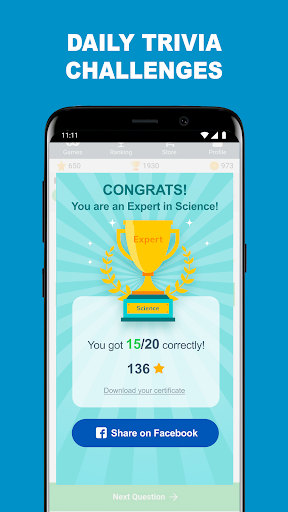 QuizzClub - thousands of free trivia questions Screenshot3